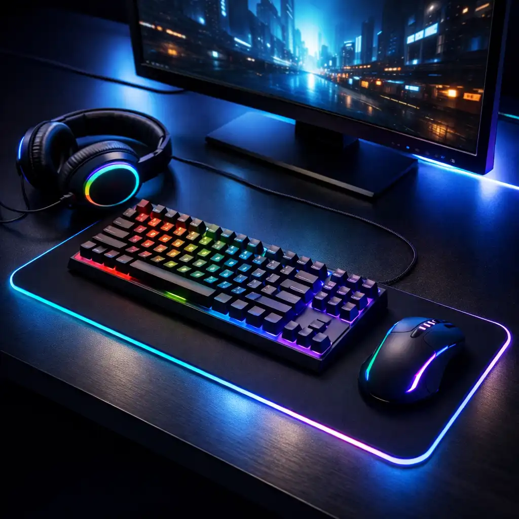 Stanowisko gamingowe RGB